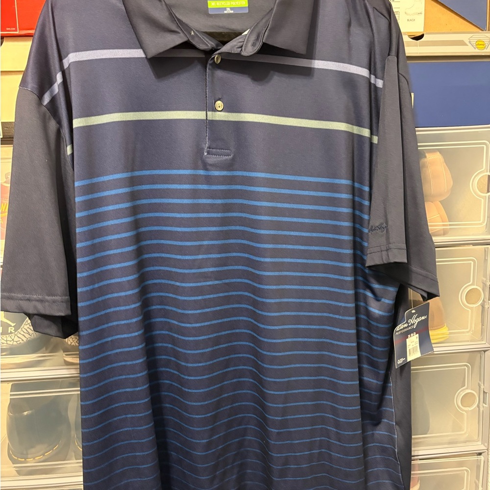 Ben Hogan Striped Golf Polo Shirt